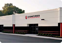 Outside view of the Confires Fire Protection Services building