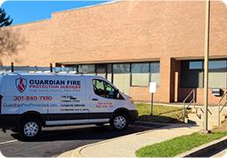 Outside view of the Guardian Fire Protection Services building