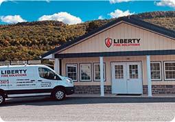 Outside view of the Liberty Fire Solutions building