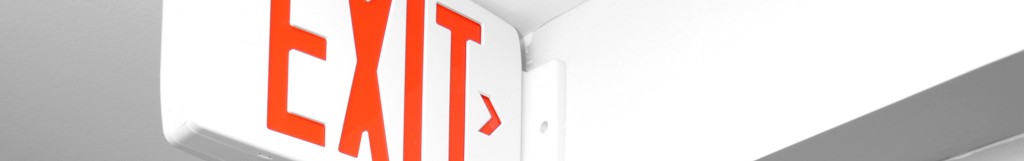 emergency exit sign installation